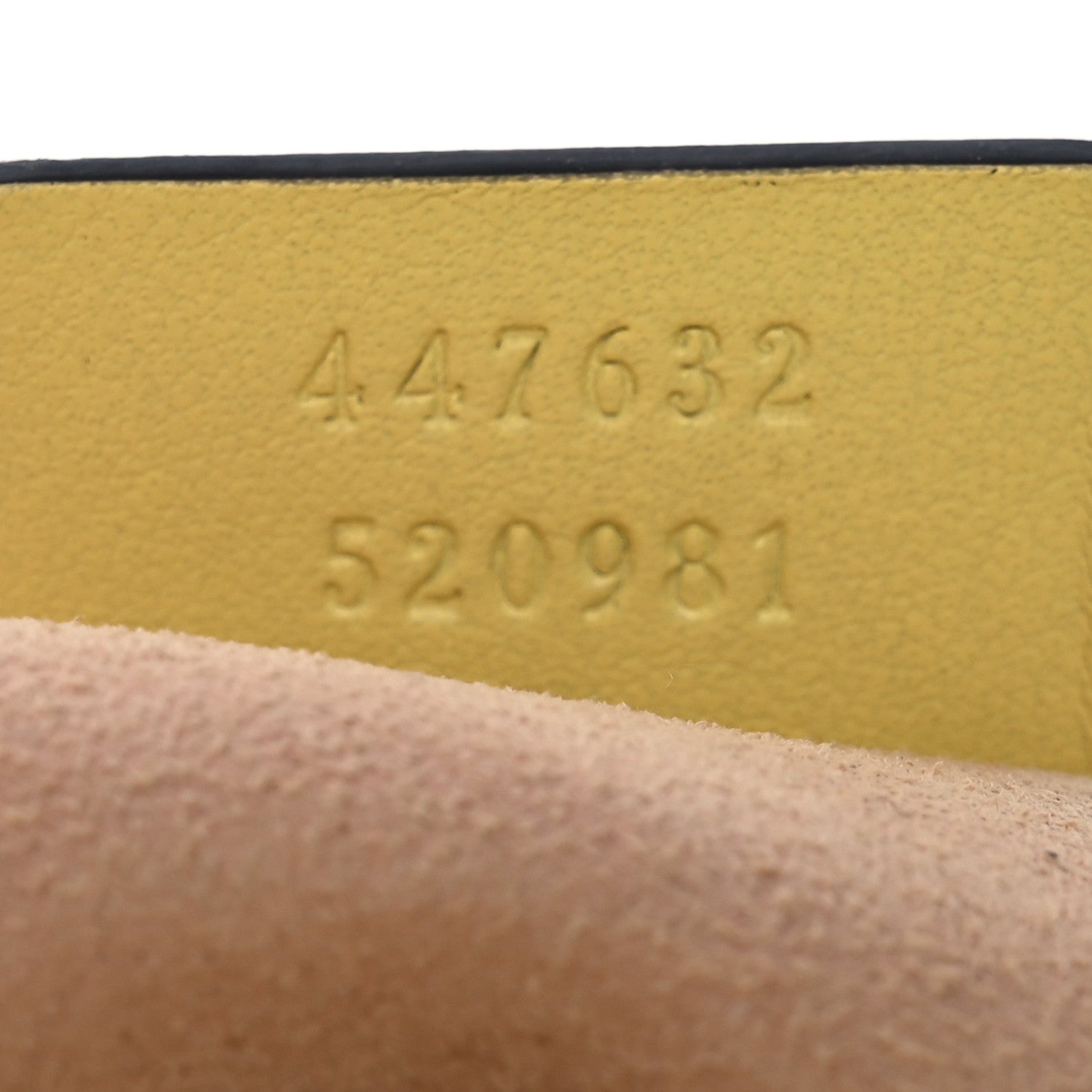 Gucci Calfskin Matelasse Small GG Marmont Chain Shoulder Bag Banana 7 of 10