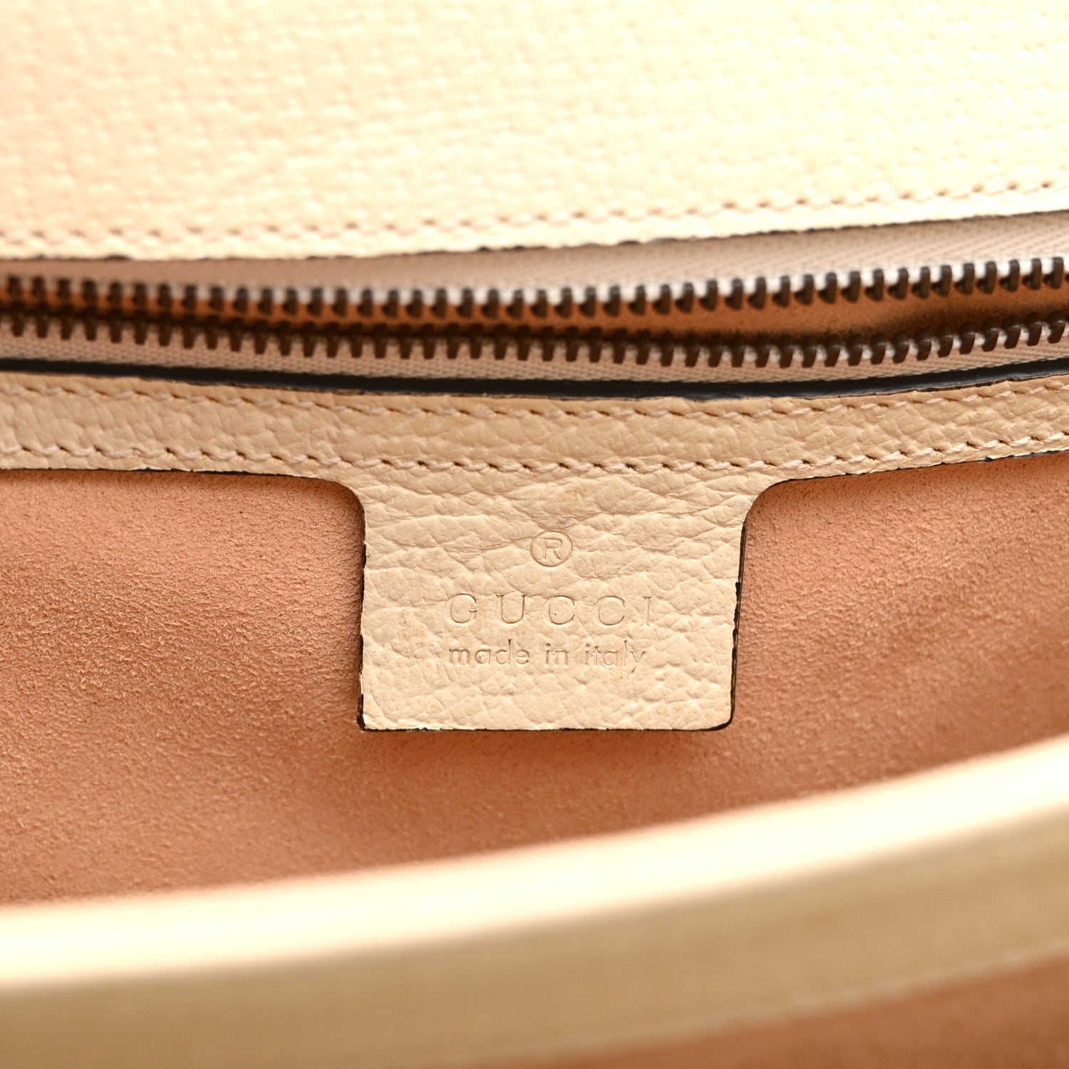 Gucci GG Supreme Monogram Textured Dollar Calfskin Web Small Ophidia Padlock Top Handle Bag Beige Ebony Mystic White 6 of 12