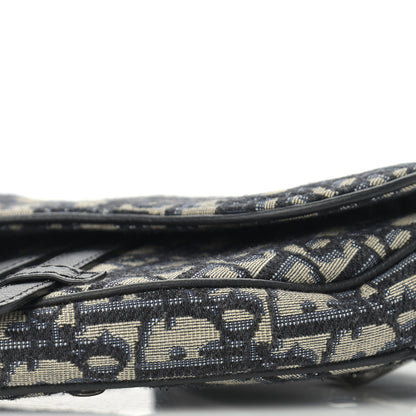 Christian Dior Oblique Mens Mini Saddle Bag Blue 9 of 10