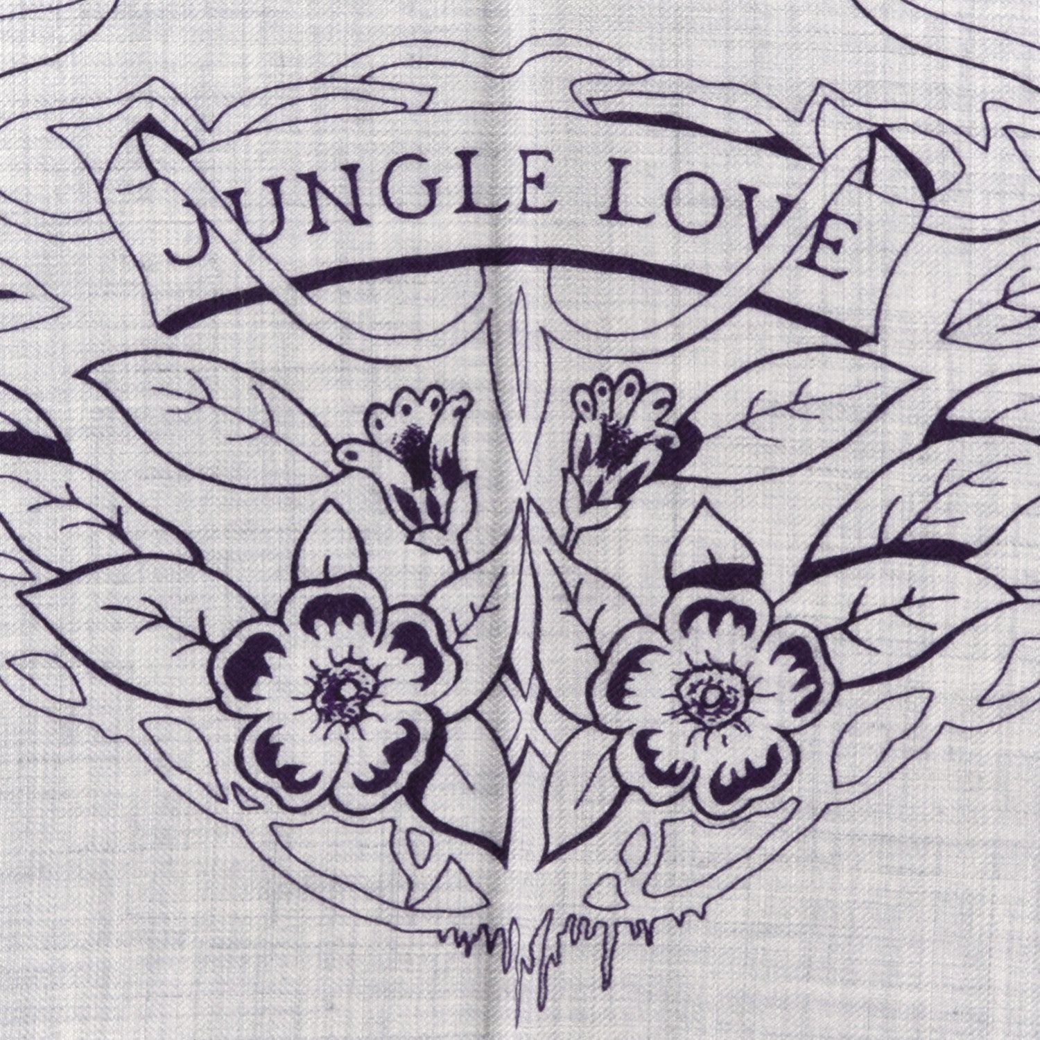 Hermes Cashmere Silk Jungle Love Tattoo Shawl 140 Gris Chine Iris 3 of 4