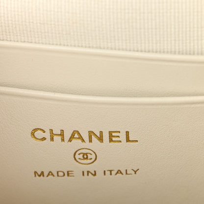 Chanel Caviar Quilted CC Mini Classic Backpack White 6 of 10