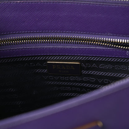 Prada Saffiano Small Galleria Double Zip Tote Viola 8 of 12