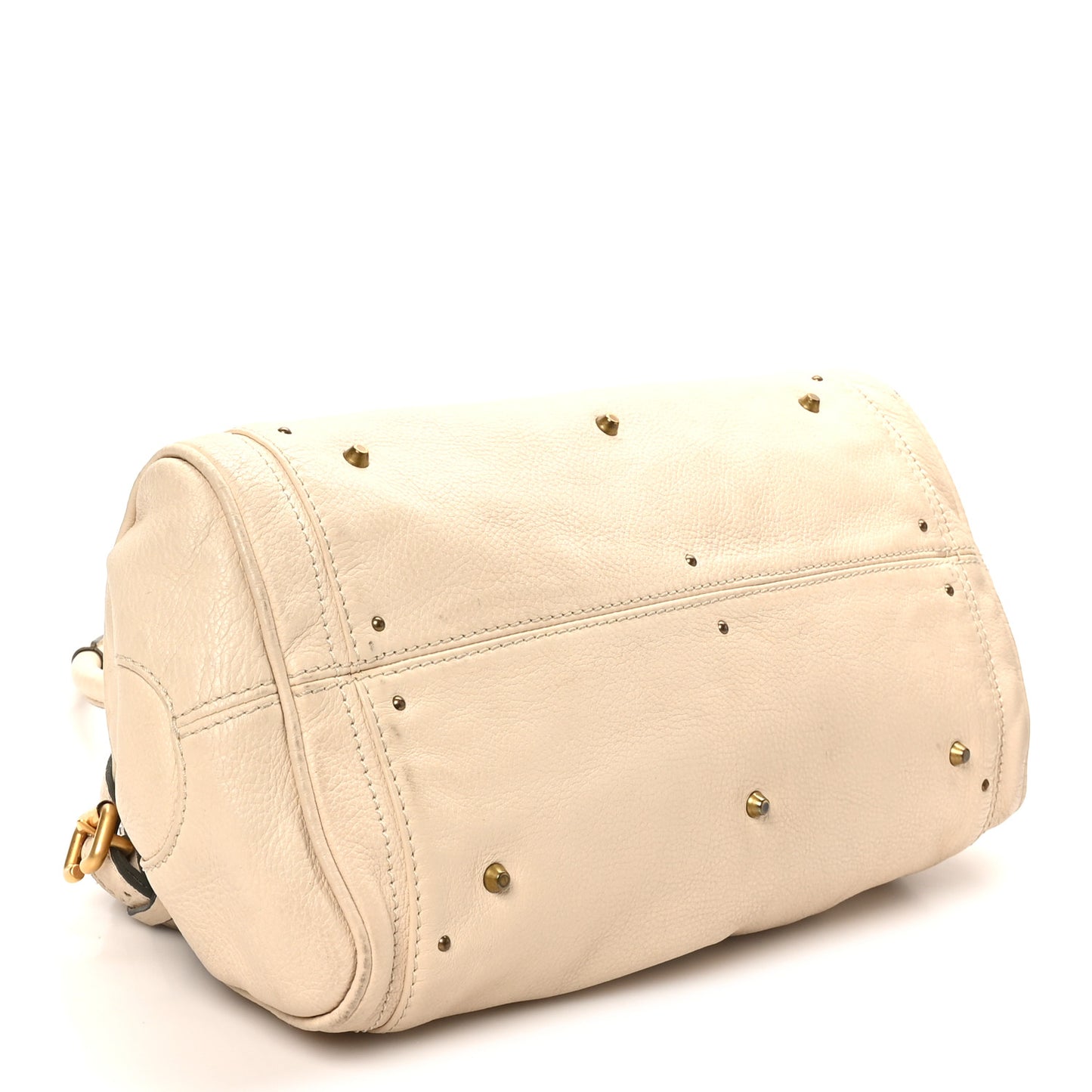 Calfskin Medium Paddington Satchel Ivory