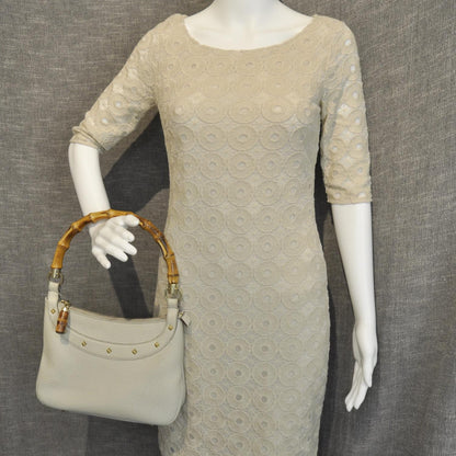 Gucci Leather Anita Bamboo Top Handle Bag 2 of 8