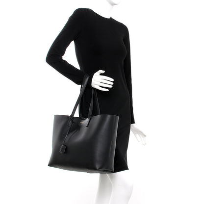 Saint Laurent Calfskin Large Shopping Tote Black 2 of 8