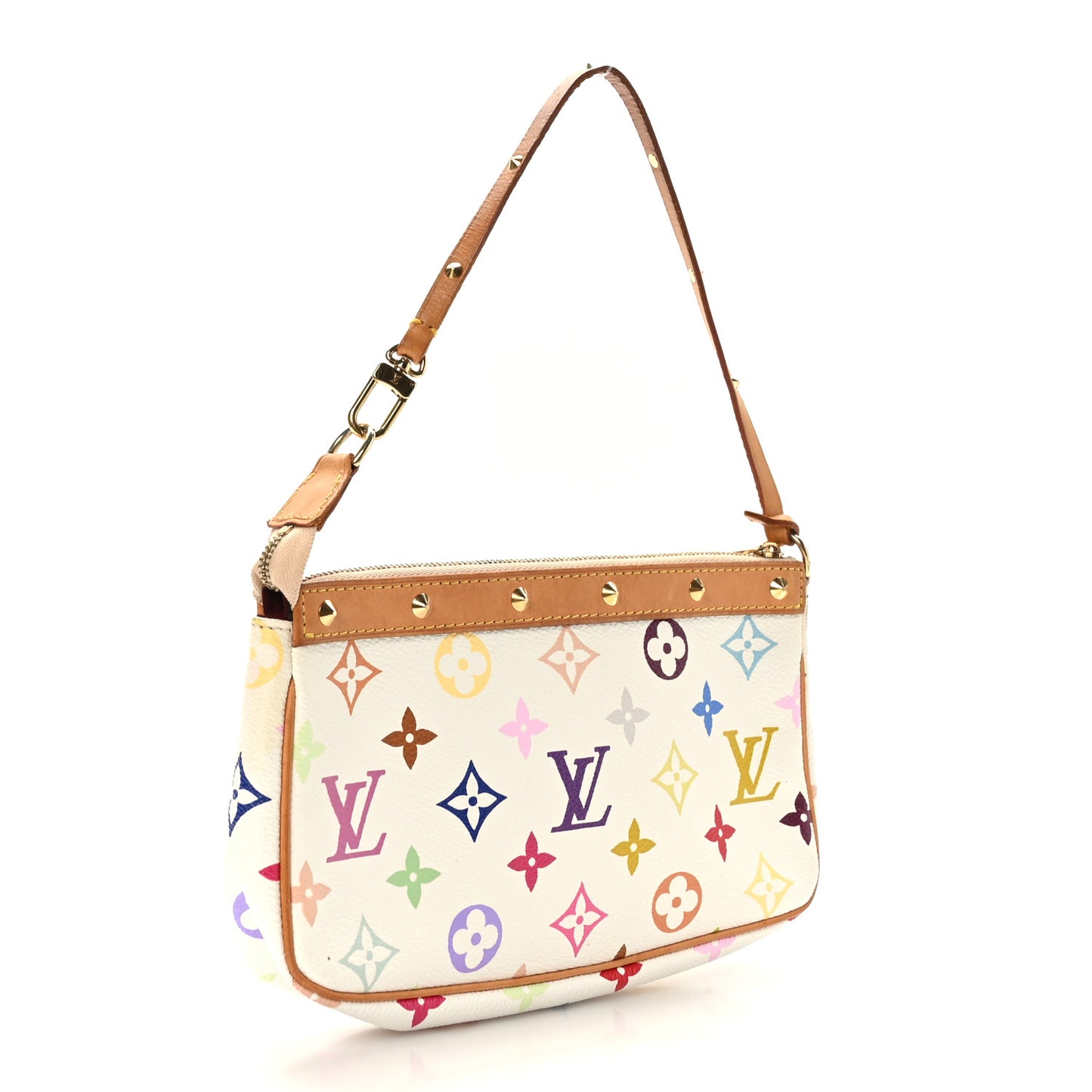 Monogram Multicolor Pochette Accessories White