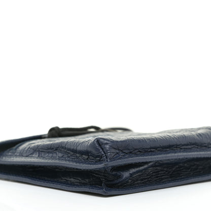 Balenciaga Agneau Arena Small Explorer Pouch with Strap Navy 4 of 8