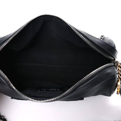 Chanel Metallic Lambskin Signe Bowling Bag Black 5 of 10