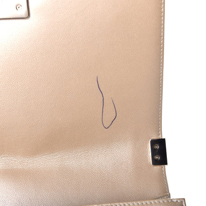 Chanel Metallic Caviar Quilted Medium Boy Flap Light Gold 10 of 11