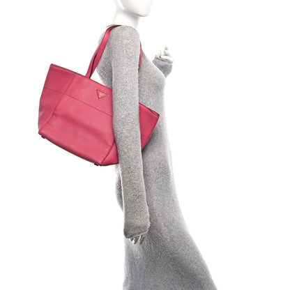Prada Vitello Daino Shopping Tote Peonia 2 of 11