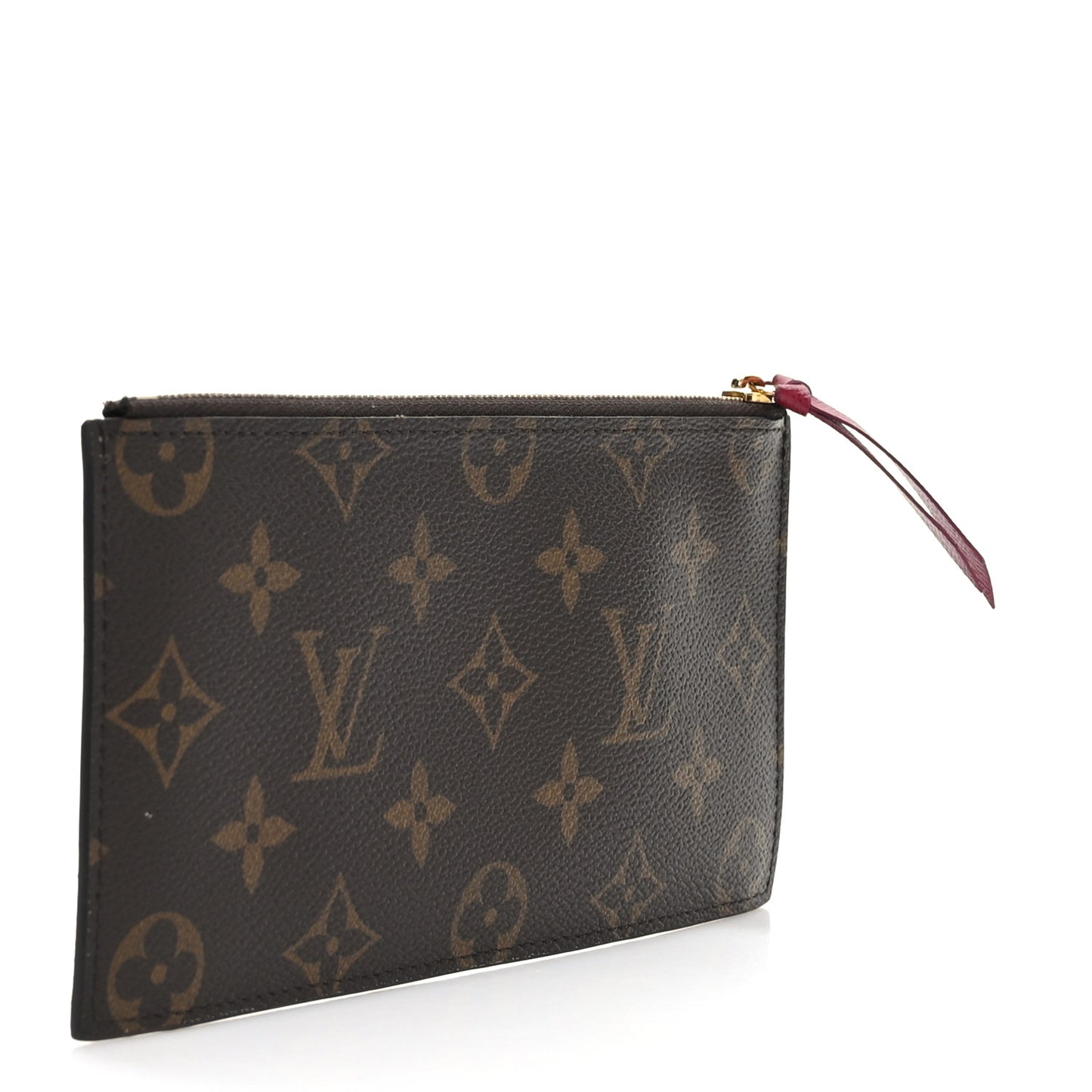 Monogram Felicie Chain Wallet Zippered Insert Fuchsia