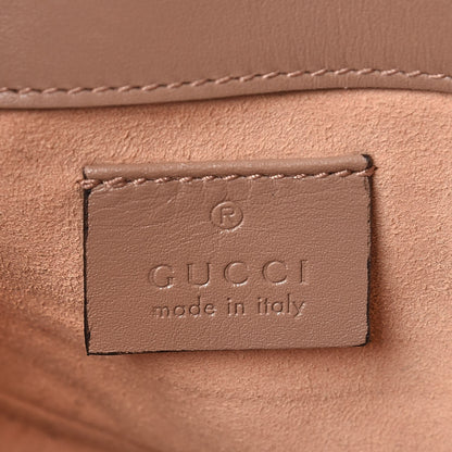 Gucci Calfskin Matelasse Super Mini GG Marmont Shoulder Bag Porcelain Rose 7 of 10