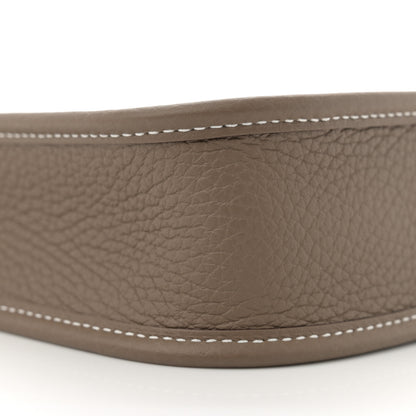 Hermes Taurillon Clemence Amazone Evelyne TPM Etoupe Bleu Indigo 9 of 11