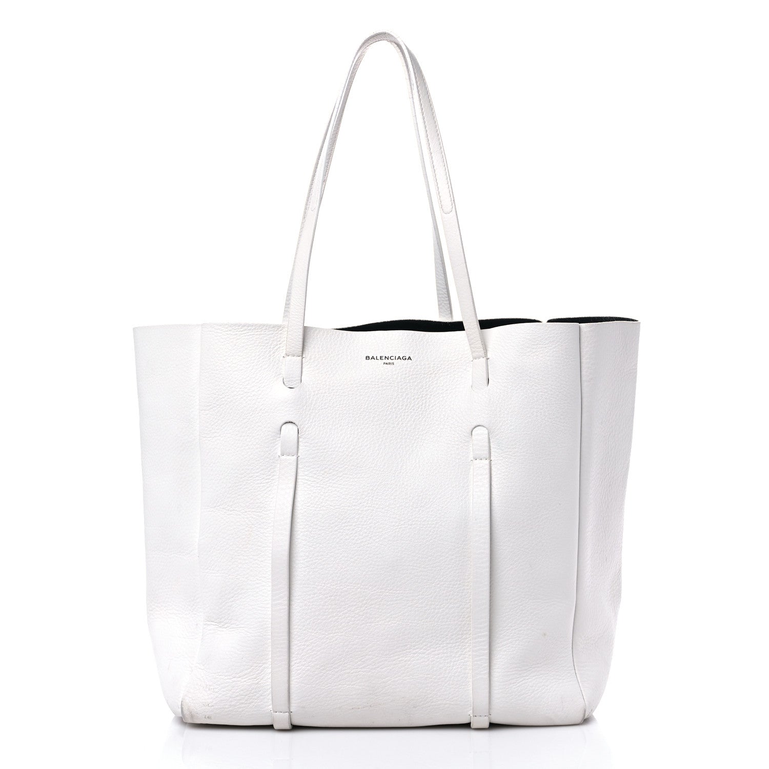 Balenciaga Veau Baltimore Double Sided Small Everyday Tote Optic White Black 2 of 24