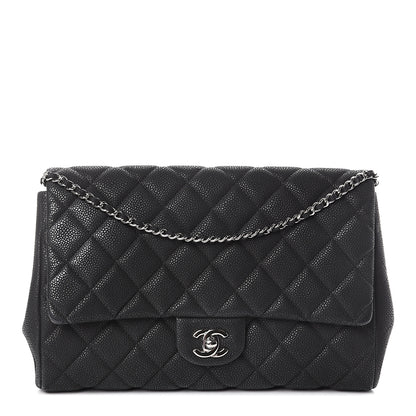 Chanel Caviar Quilted Clutch With Chain Flap Black 1 of 9