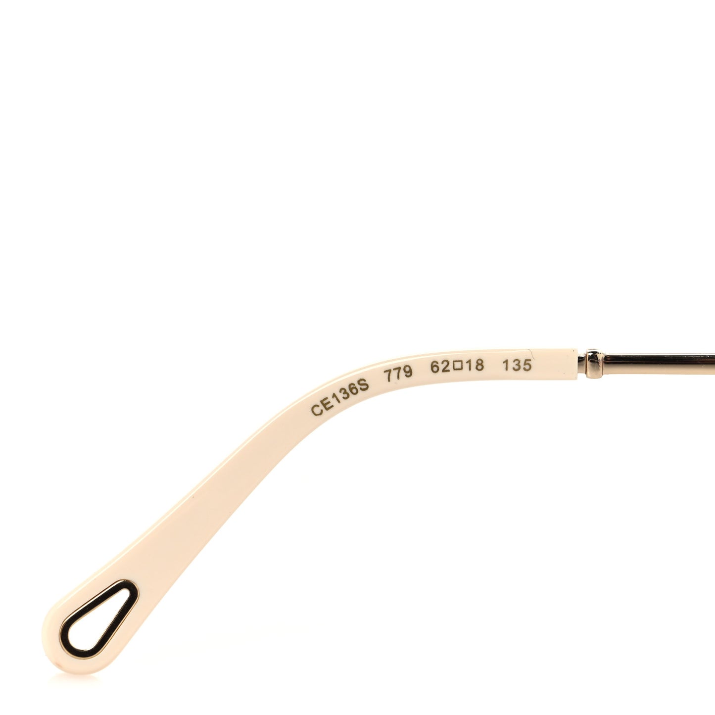 Oversize Round Sunglasses CE136S Gold Pink
