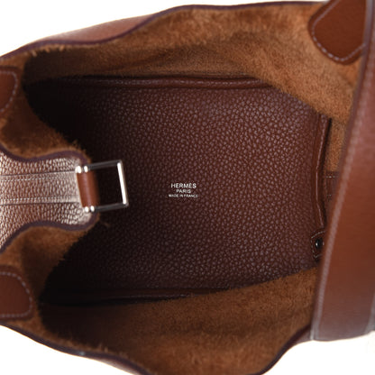 Hermes Taurillon Clemence Picotin Lock 18 PM Gold 5 of 13