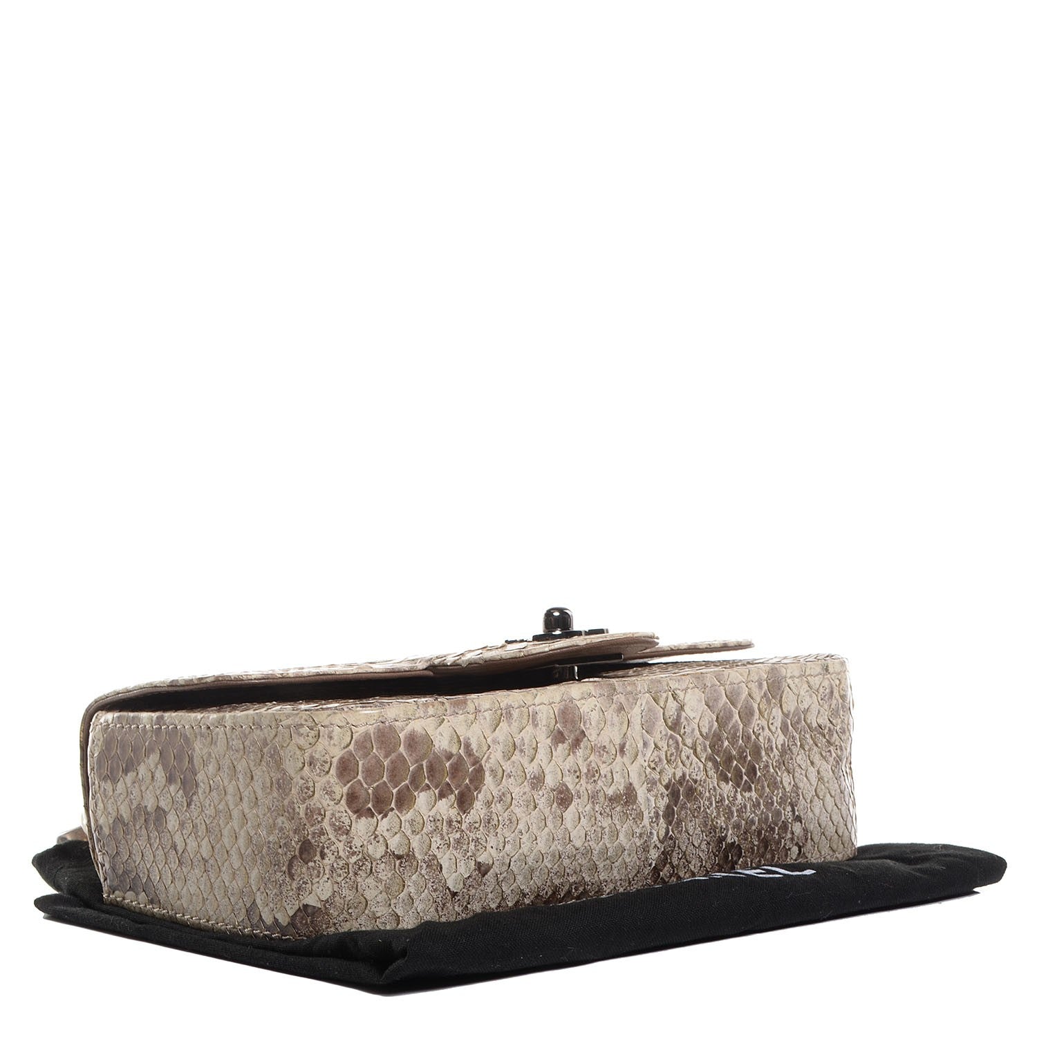 Chanel Python Stone Embellished Mini Flap Beige 4 of 8