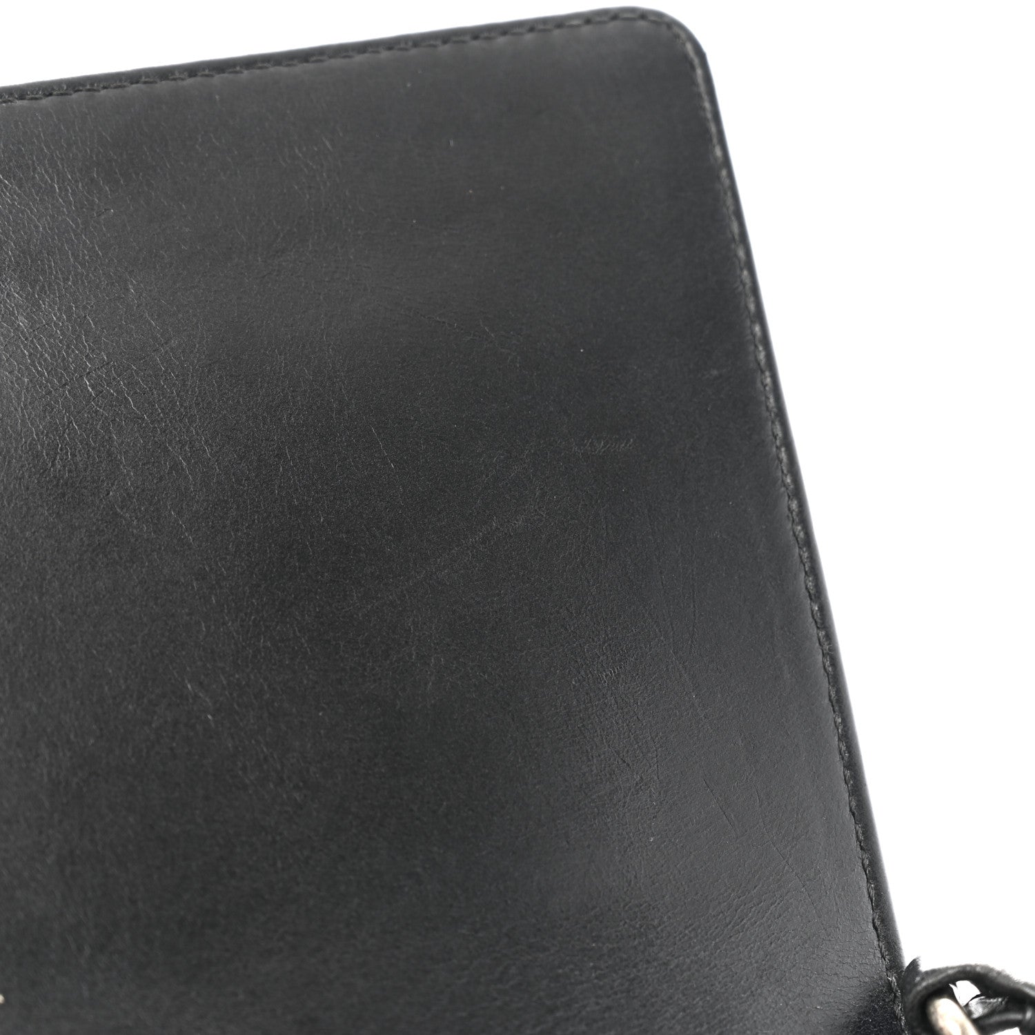 Chanel Calfskin Embossed Medium Paris Salzburg Boy Flap Black 11 of 11