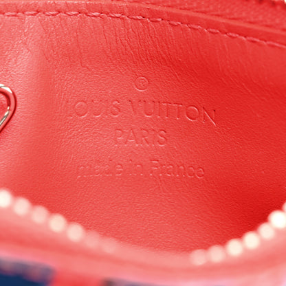 Louis Vuitton Vernis Jungle Dots Key Pouch Coquelicot Denim 7 of 7