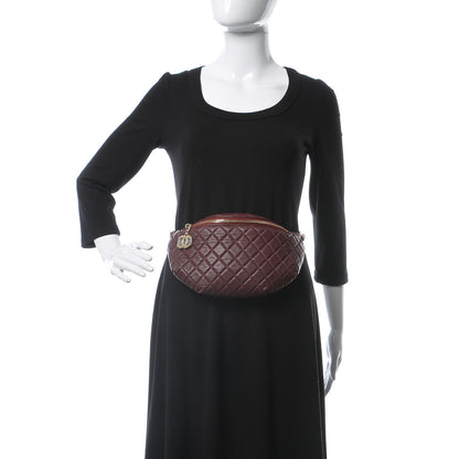 Chanel Calfskin Quilted Belt Me Up Waist Bag Burgundy 2 of 10