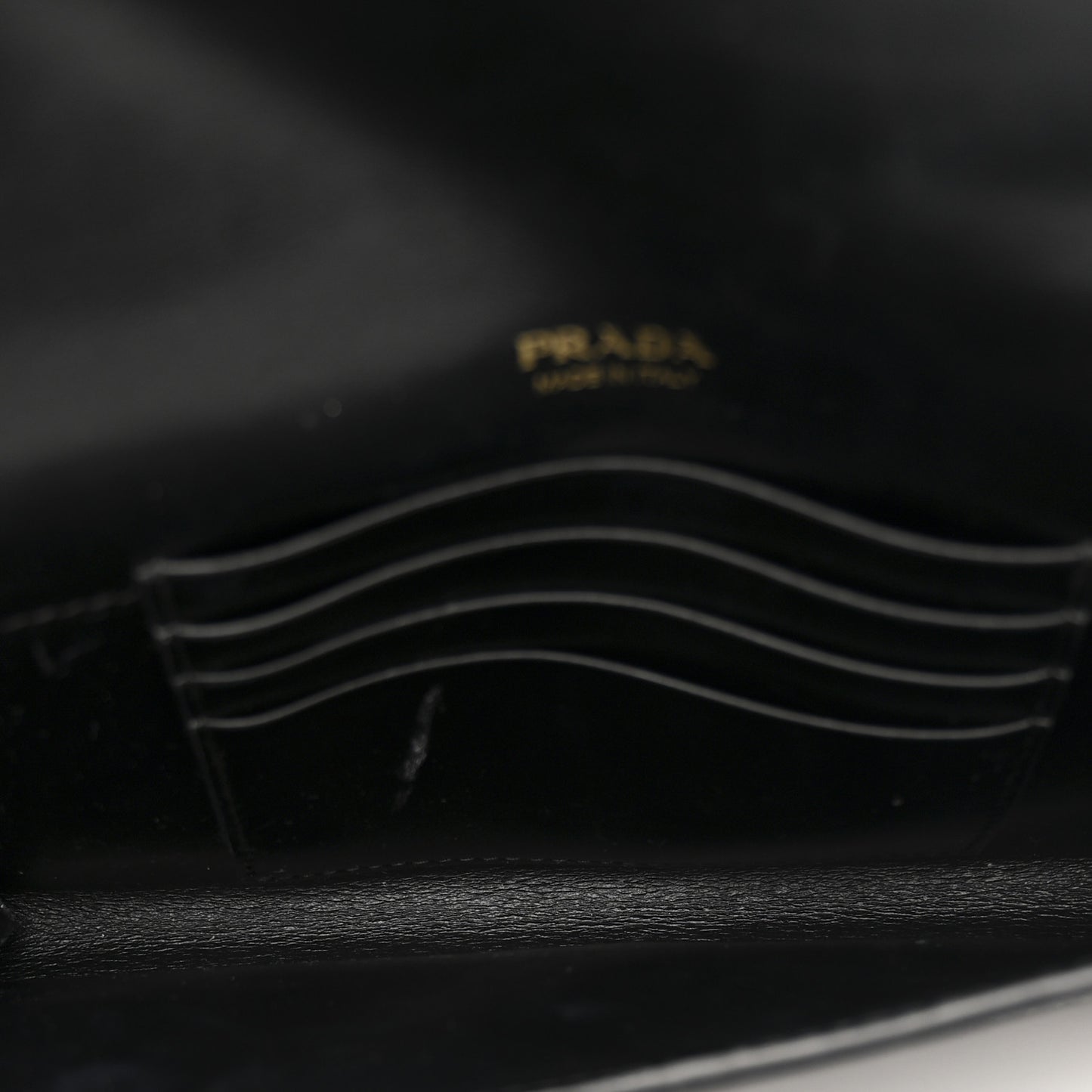 Vernice Metal Triangle Logo Clutch Black
