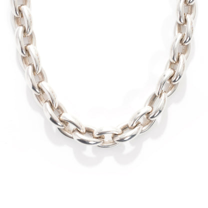 Hermes Sterling Silver Short Choker Necklace 1 of 5