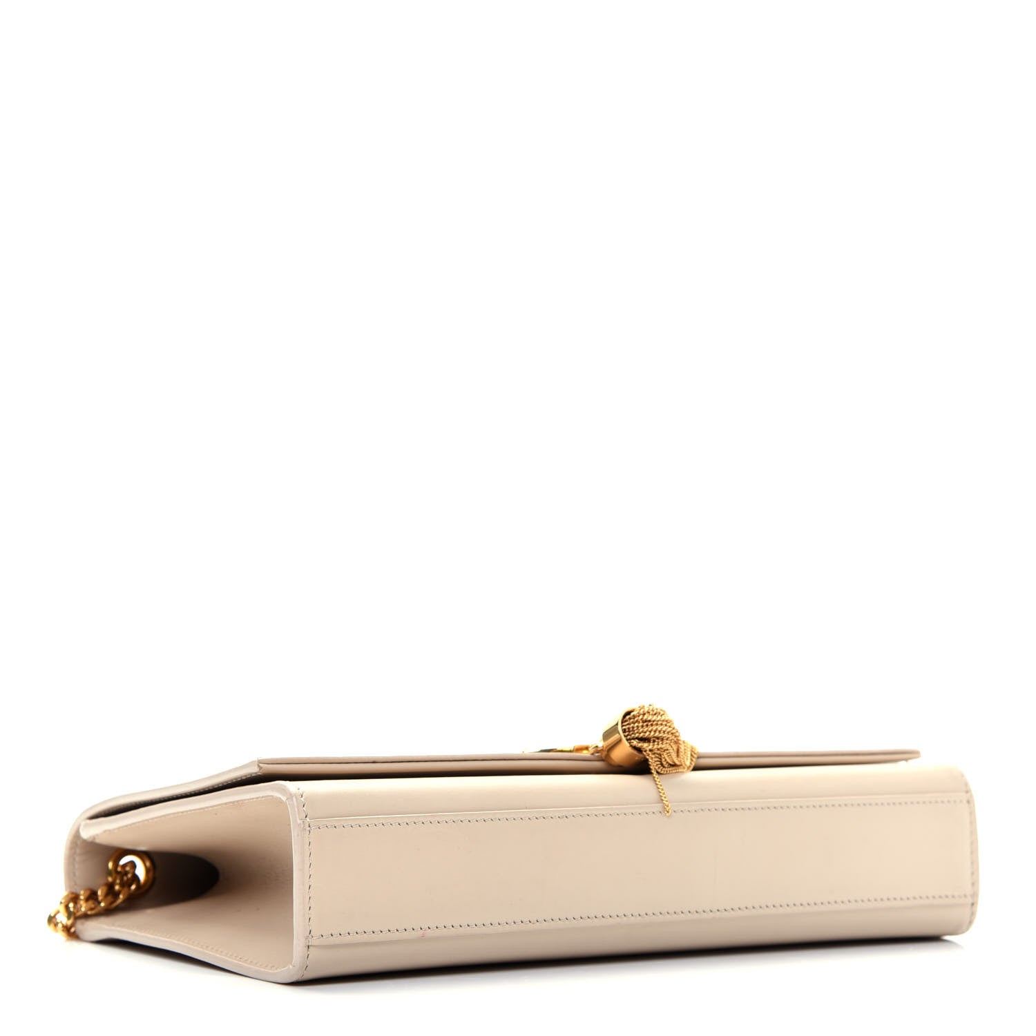 Saint Laurent Smooth Calfskin Medium Classic Monogram Kate Tassel Satchel Nude Powder 4 of 18
