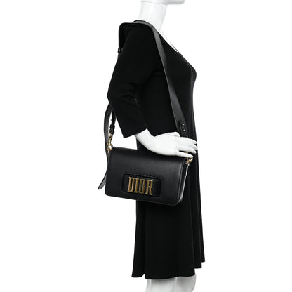 Christian Dior Grained Calfskin Dio(r)evolution Flap Bag Black 2 of 10