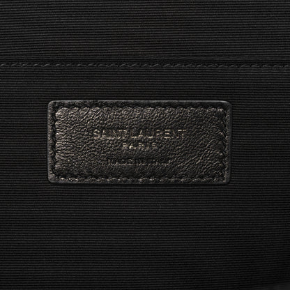 Saint Laurent Calfskin Crocodile Embossed Monogram iPad Case Black 6 of 10