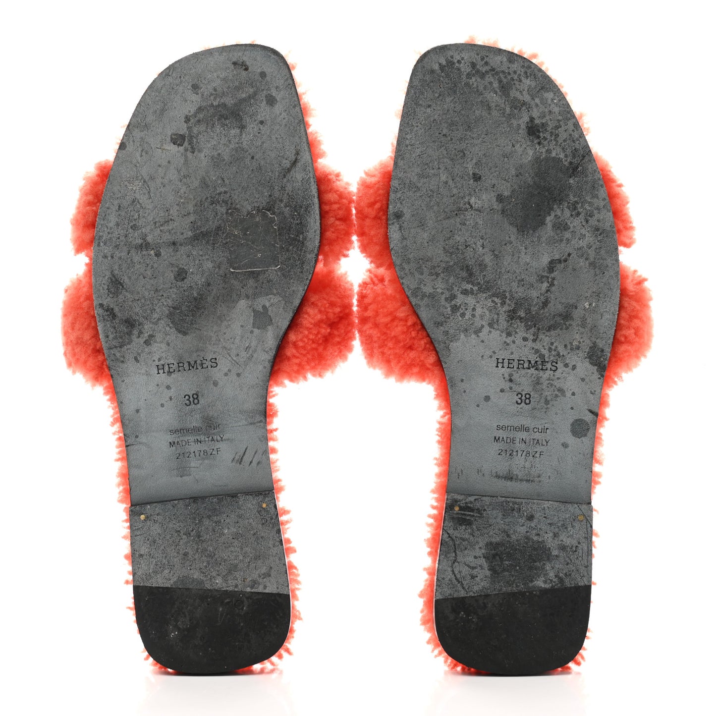 Woolskin Oran Sandals 38 Orange
