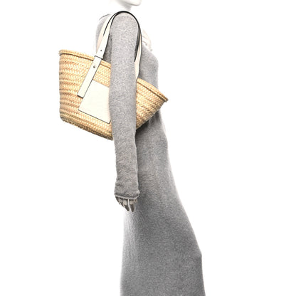 Loewe Raffia Basket Tote Bag Natural White 2 of 8