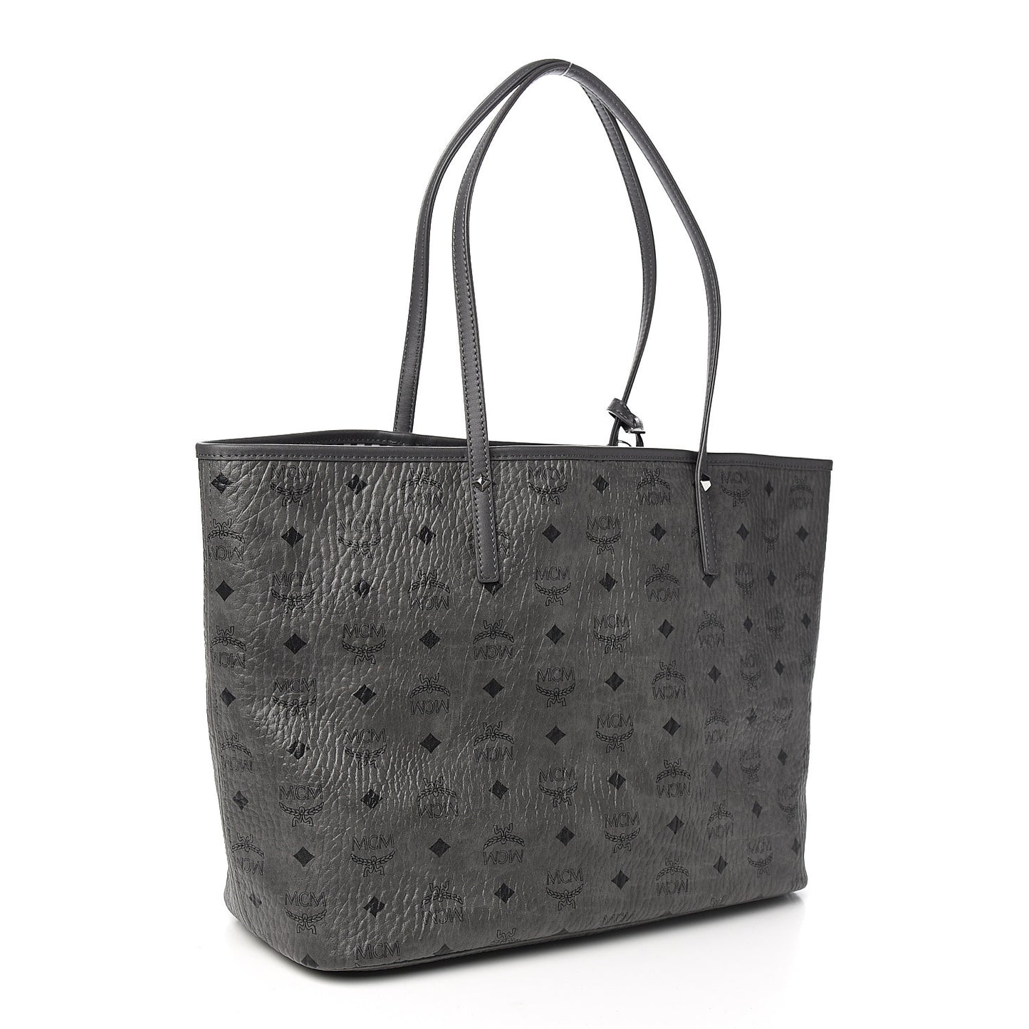 Visetos Medium Reversible Shopper Tote Phantom Grey