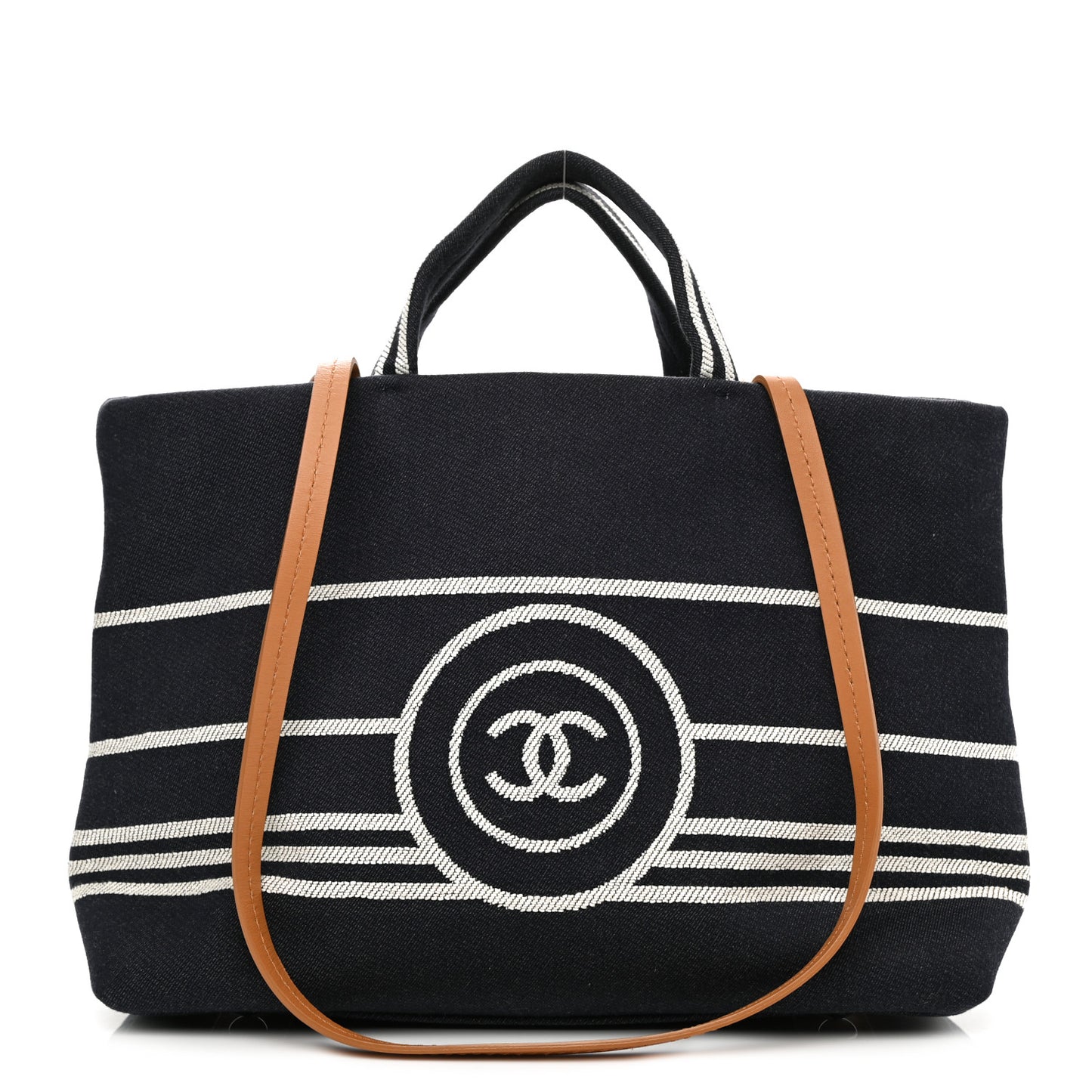 Denim Large Shopping Tote Blue
