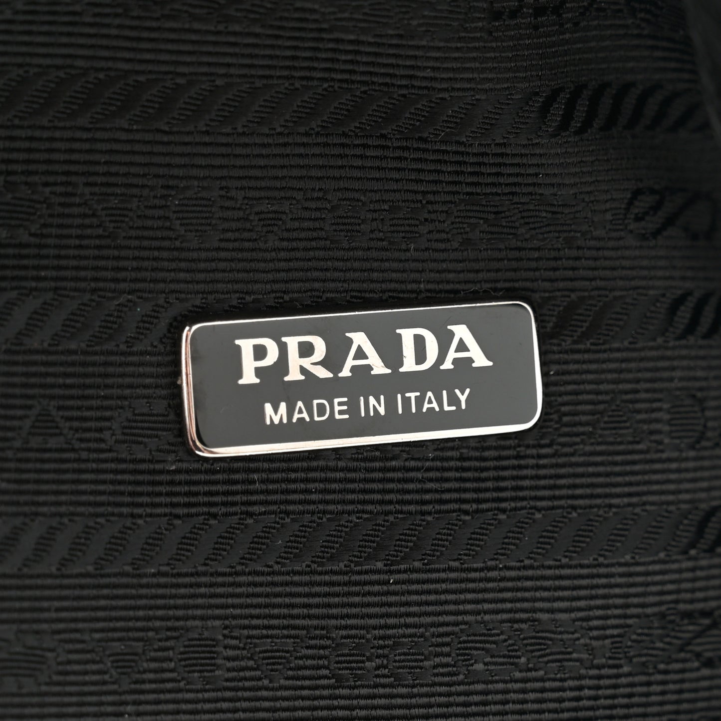 Nappa Padded Signaux Triangle Crossbody Black