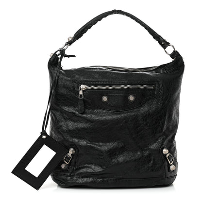 Balenciaga Agneau Giant 12 Silver Hardware Day Hobo Black 3 of 13