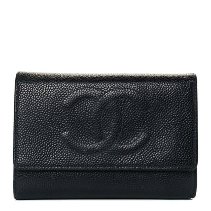 Chanel Caviar Timeless CC Compact Wallet Black 1 of 13