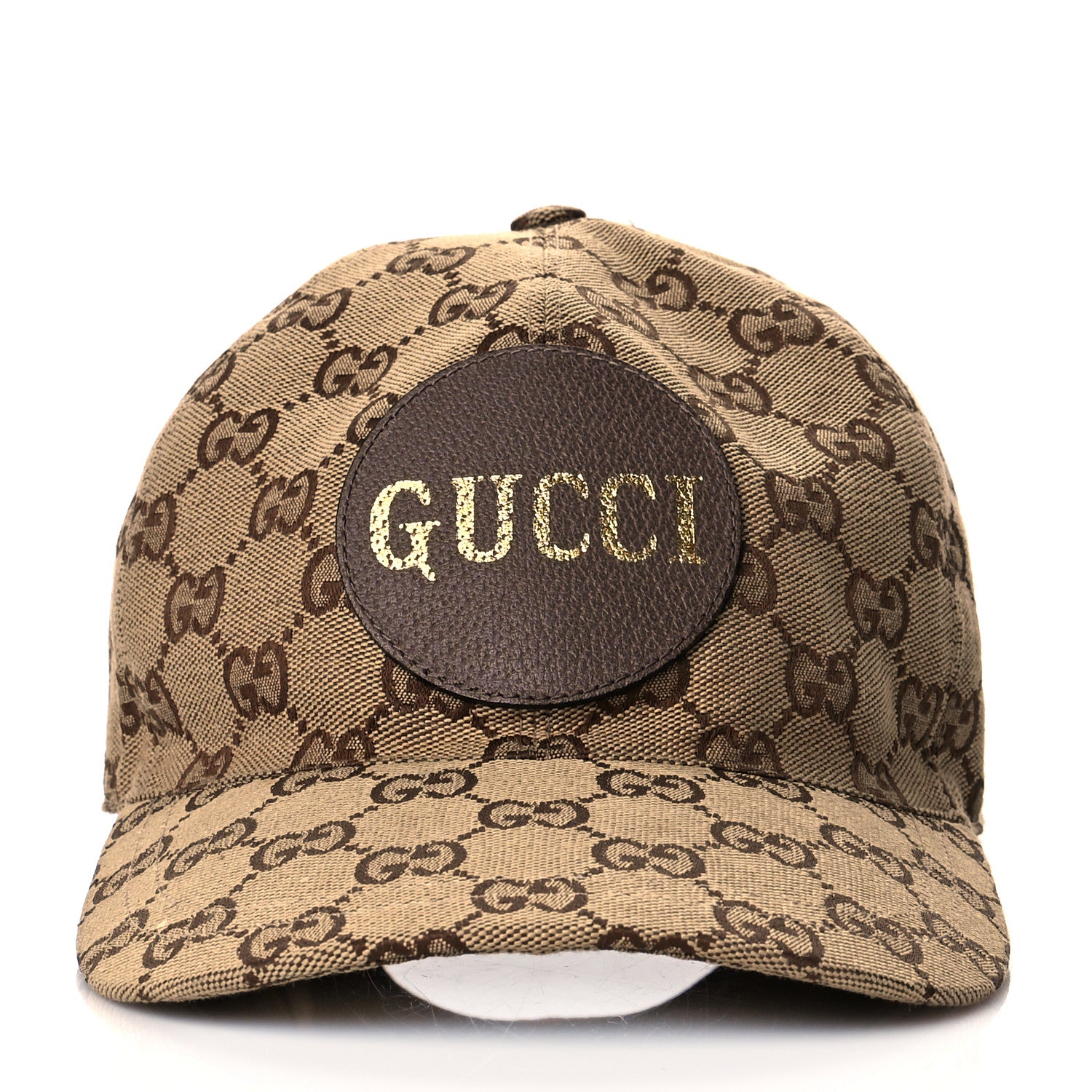 Gucci Monogram Textured Dollar Calfskin Zeno Baseball Hat XL Beige 2 of 9