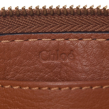 Chloe Grained Calfskin Marcie Long Zip Around Wallet Tan 6 of 9