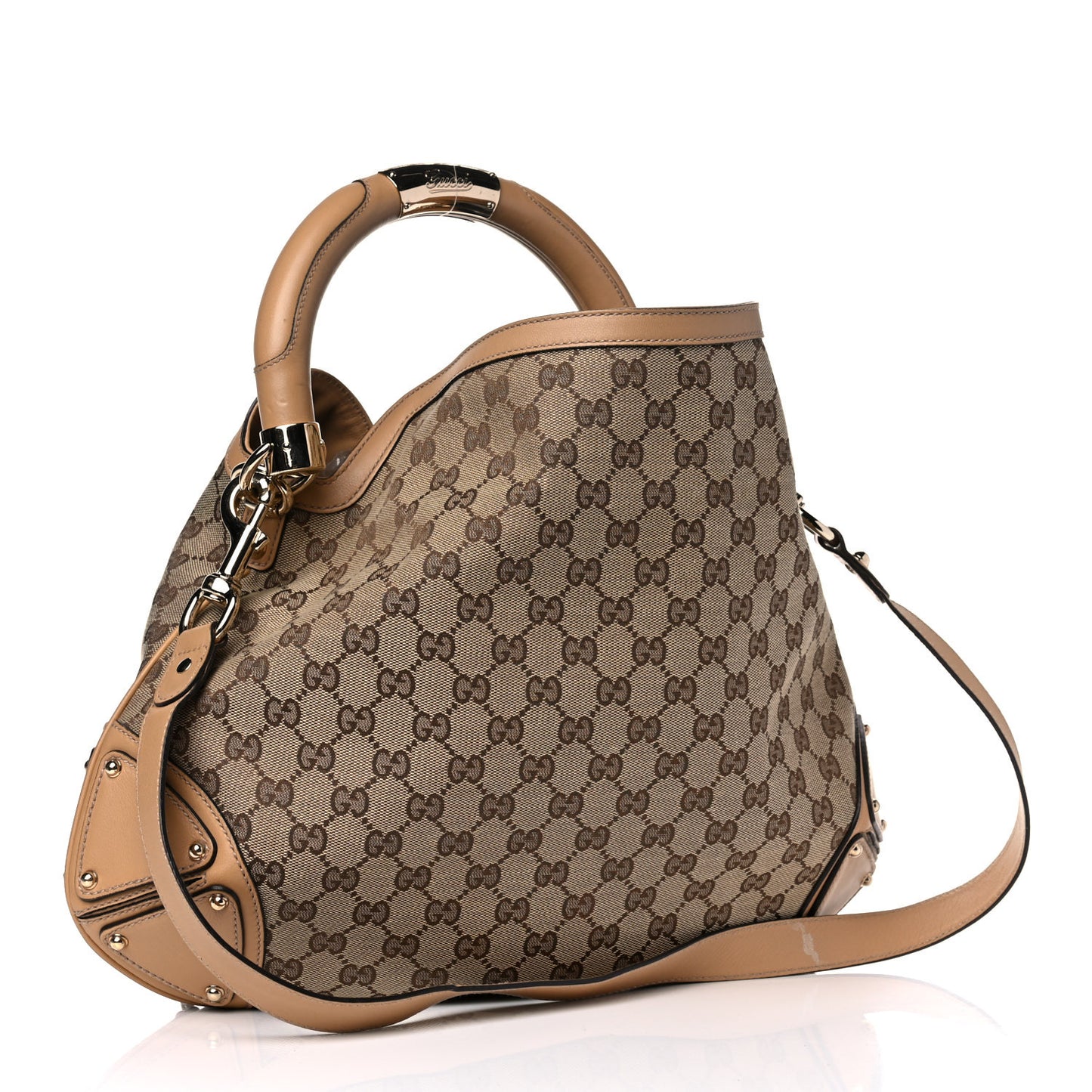 Monogram Medium Indy Top Handle Bag Light Brown