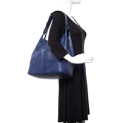 Prada Vitello Daino Shoulder Bag Inchiostro 2 of 10