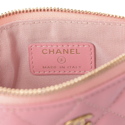 Chanel Lambskin Quilted Small Cosmetic Case Pink 6 of 7