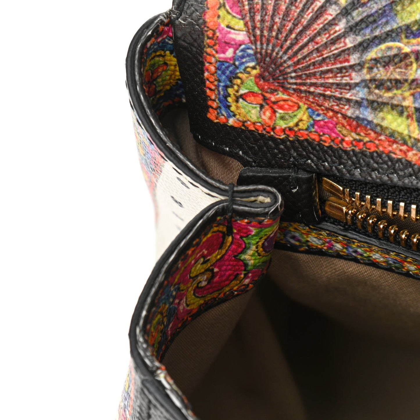 Dauphine Fan Foulard Medium Miss Sicily Satchel Black Multicolor