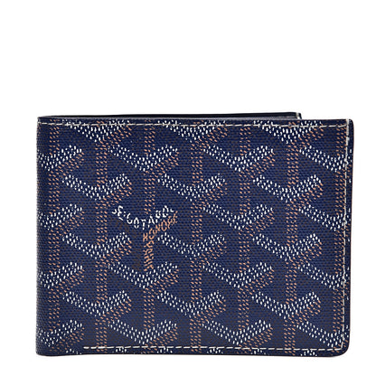 Goyard Goyardine Bi-Fold Victoire PM Wallet Navy 1 of 7