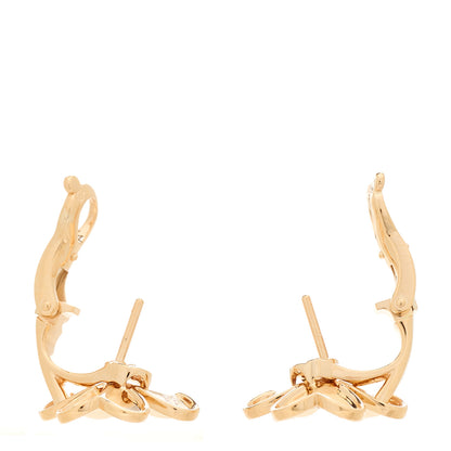 Van Cleef & Arpels 18K Rose Gold Diamond Small Frivole Earrings 3 of 5