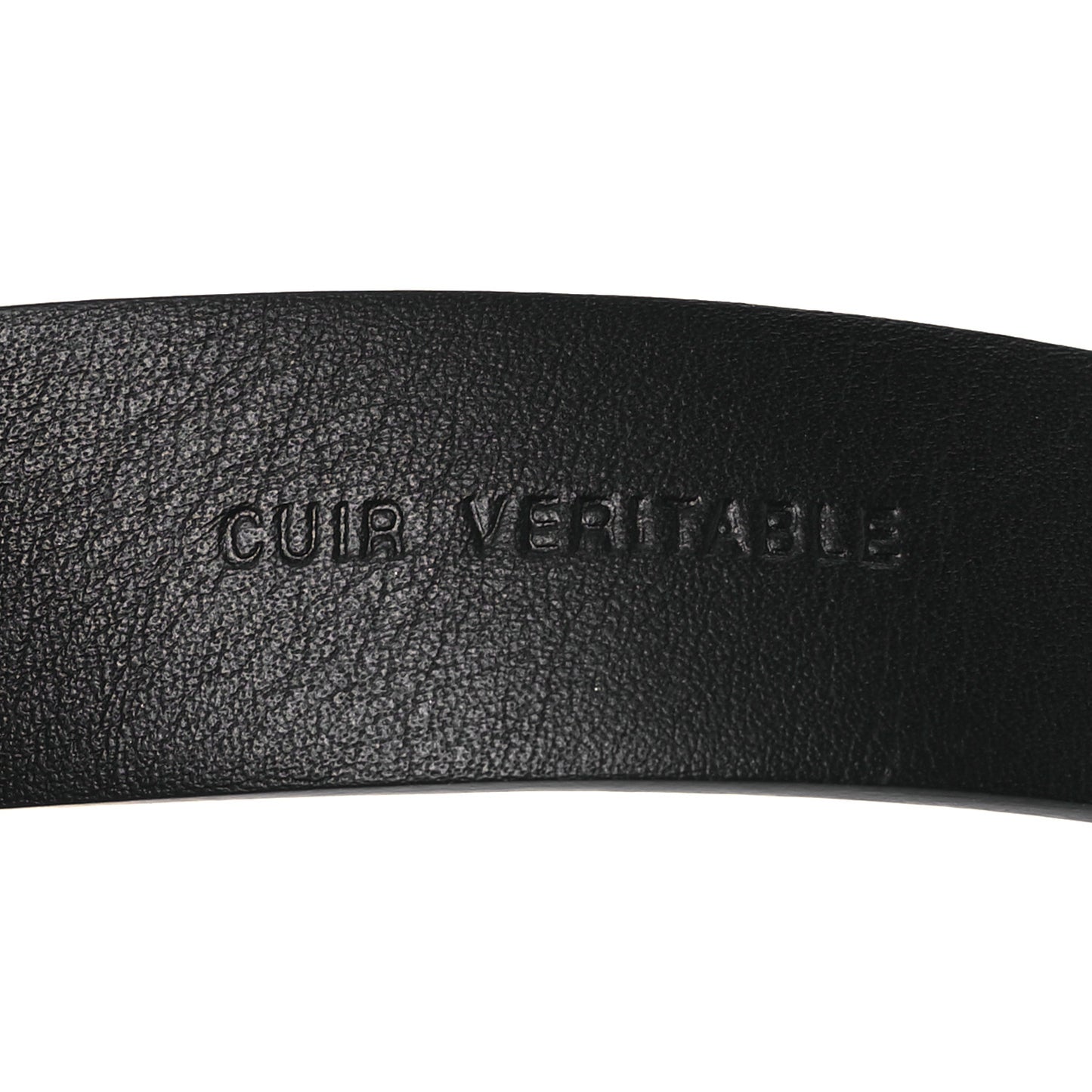 Calfskin Quilted CC Belt 75 30 Black White