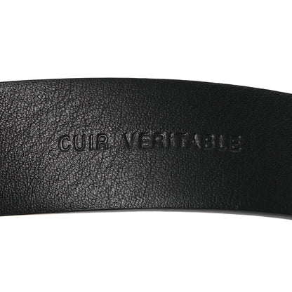 Chanel Calfskin Quilted CC Belt 75 30 Black White 7 of 11