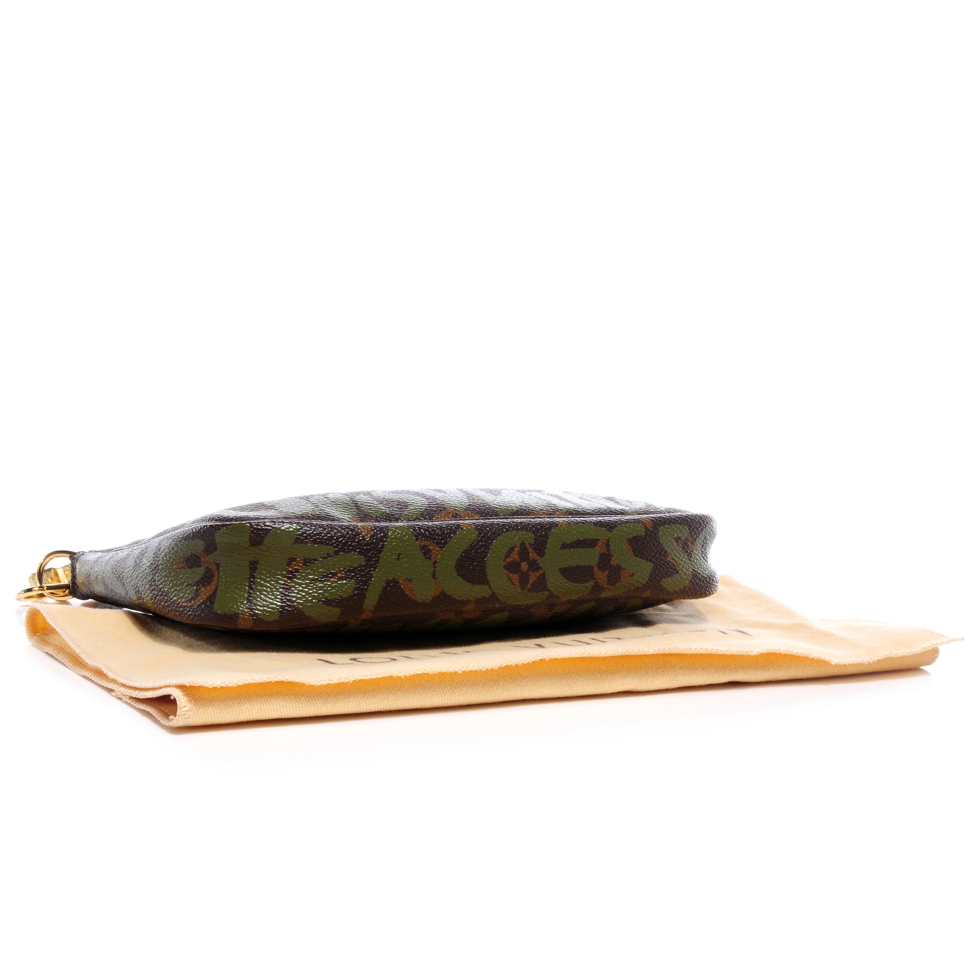 Louis Vuitton Monogram Graffiti Pochette Accessories Kaki 4 of 7