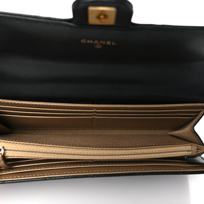 Chanel Goatskin Quilted Chic Pearls Clutch With Chain Black 5 of 13