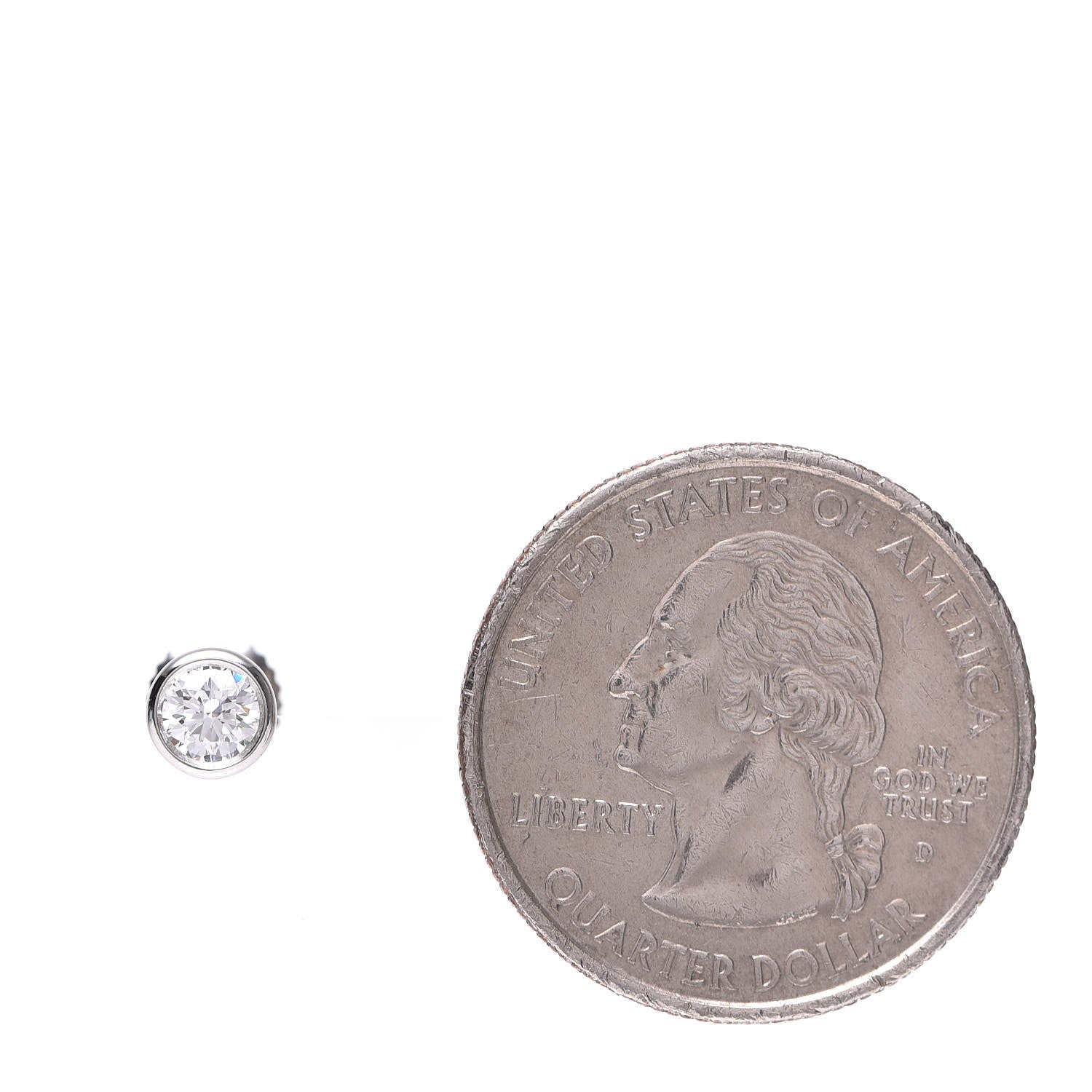 Tiffany Platinum Diamond .50ctw Elsa Peretti Diamonds By The Yard Earrings 2 of 5